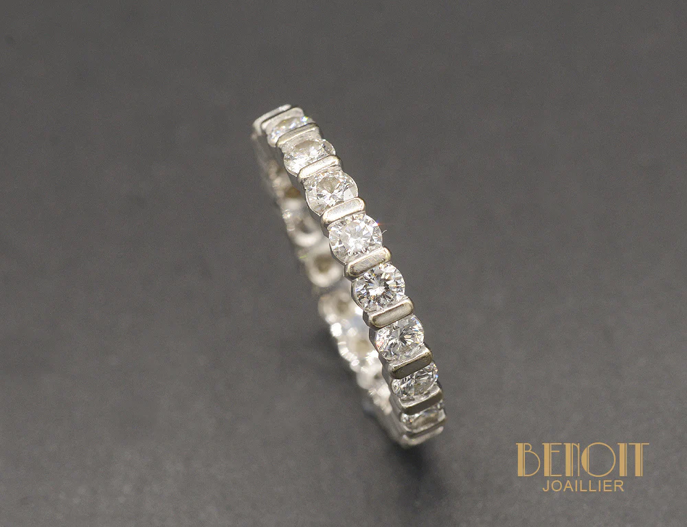 Alliance Tour Complet Or Blanc et Diamants ~ 1.8 ct - Image 3
