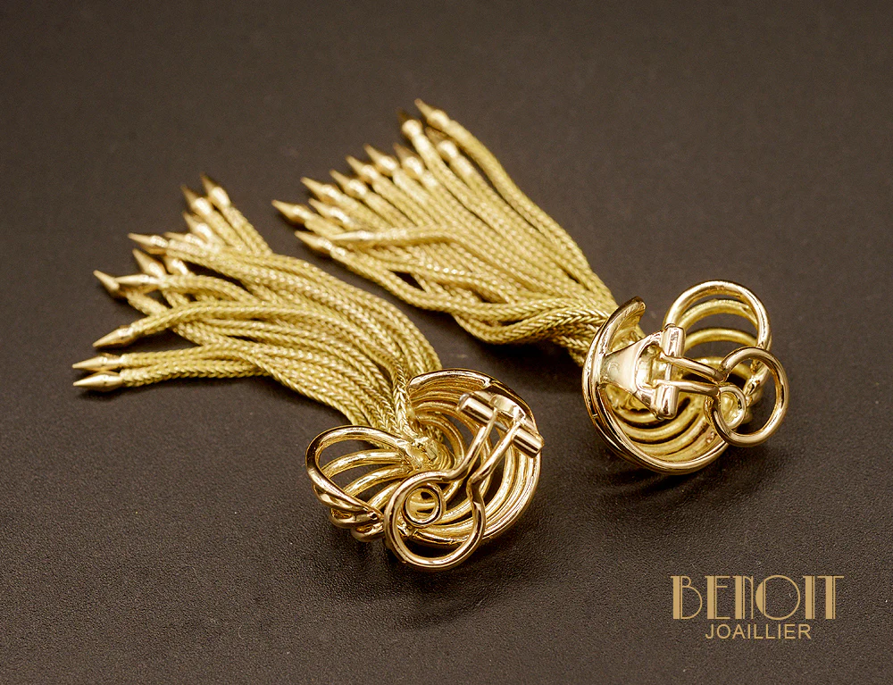 Boucles d'Oreilles Clips 1950 Spirales - Image 2