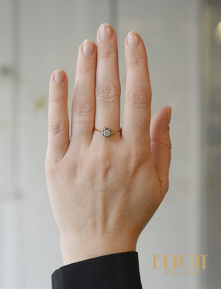 Solitaire Or Rose Diamant - Image 6