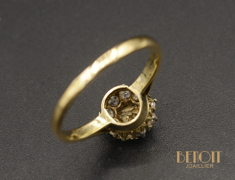 Bague Marguerite Diamant Jaune - Image 4