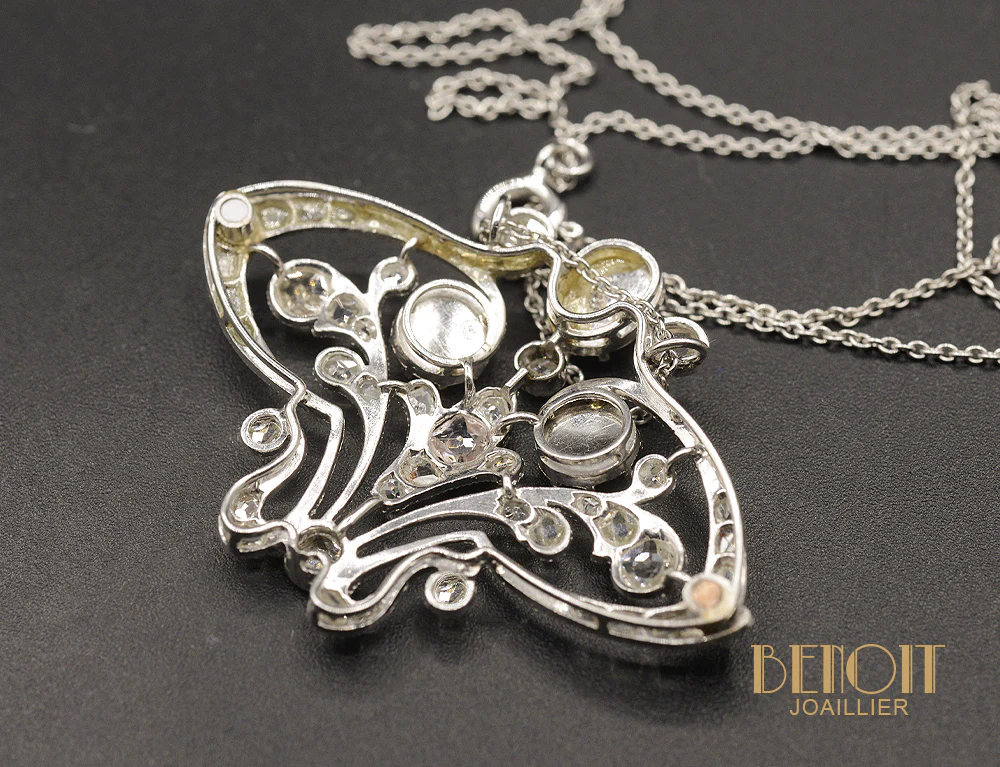 Collier "Les Recyclés" Platine et Diamants - Image 2