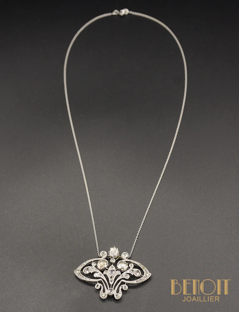 Collier "Les Recyclés" Platine et Diamants - Image 3
