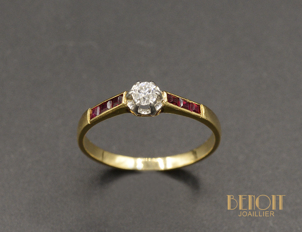 Solitaire Diamant Rubis Verneuil - Image 2
