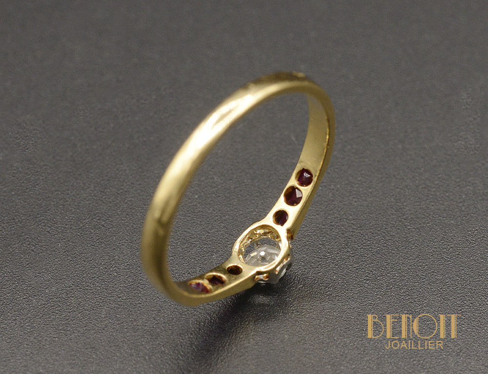Solitaire Diamant Rubis Verneuil - Image 4