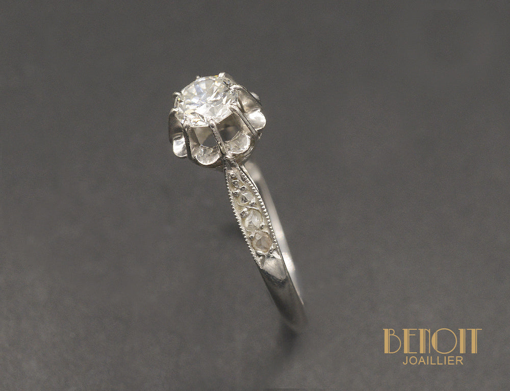 Solitaire Platine Diamant ~0,30ct - Image 3