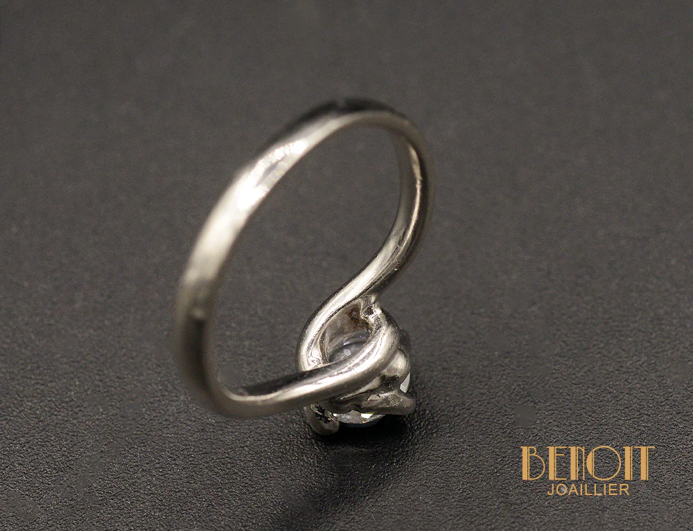 Solitaire Platine Diamant 0.50ct environ - Image 7