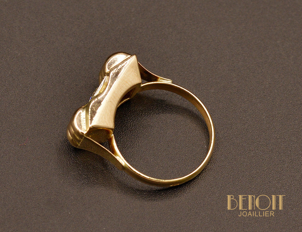 Bague Tank or rose Diamant - Image 4