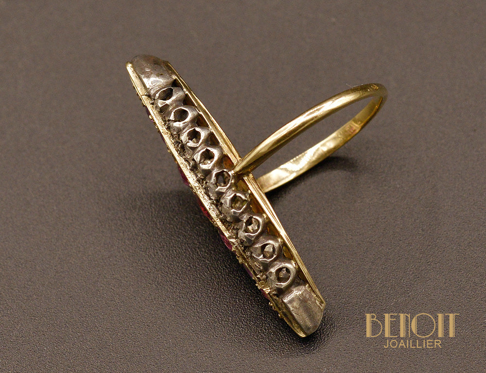 Bague Marquise Rubis - Image 4