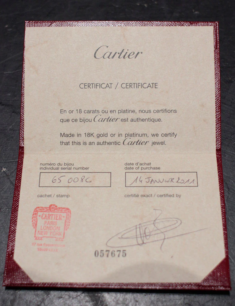 Alliance Cartier "Trinity" 3 Ors Pavée Diamants - Image 8