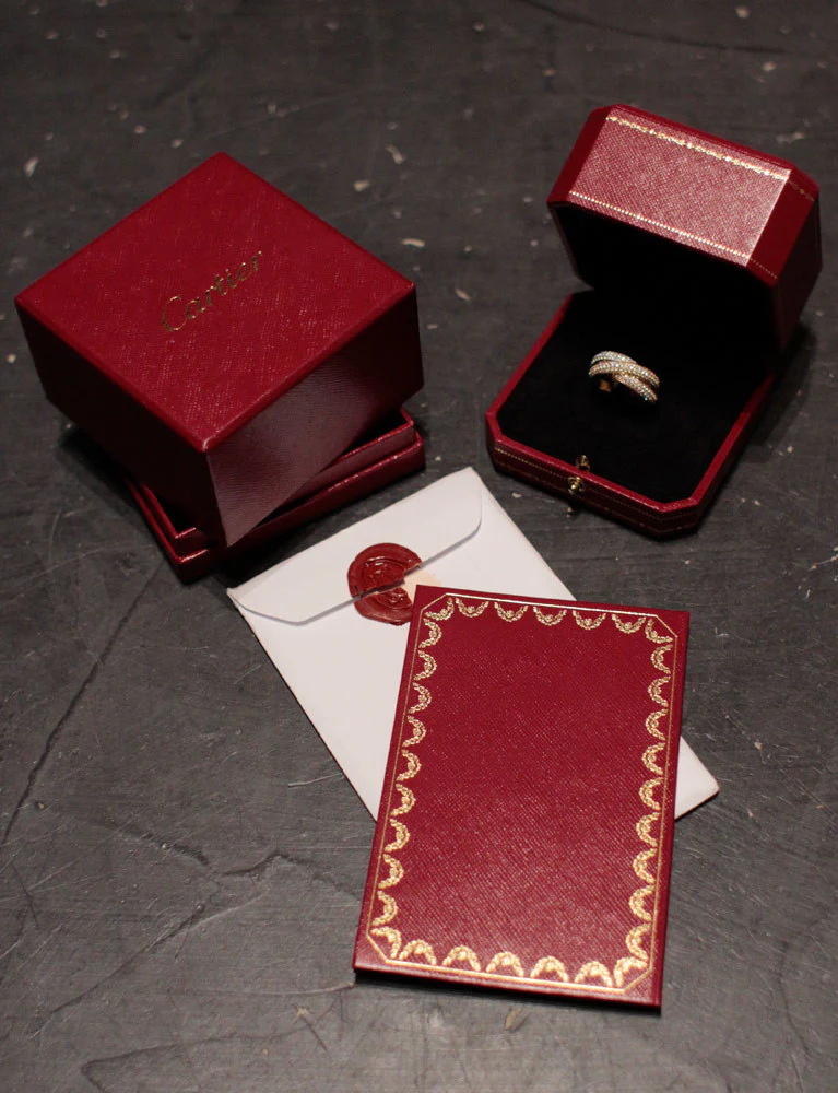 Alliance Cartier "Trinity" 3 Ors Pavée Diamants - Image 9