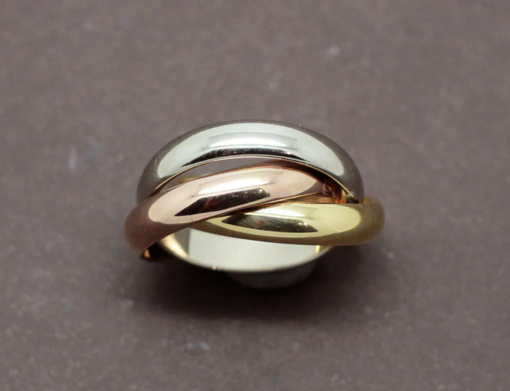 Alliance Cartier "Trinity Classique" 3 Ors Taille 45 - Image 2