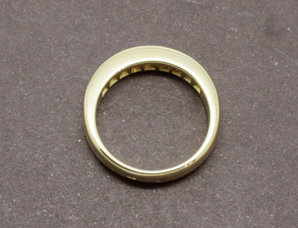 Alliance Demi Empierrée Diamants Or Jaune - Image 4