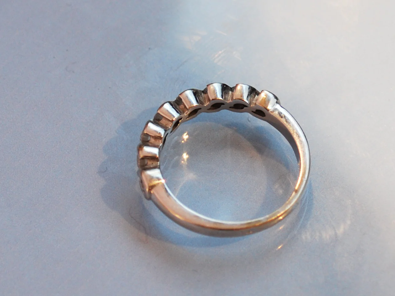 Alliance diamants et or blanc - Image 2