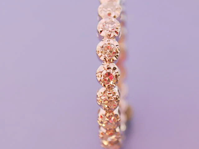 Alliance diamants et or gris - Image 2