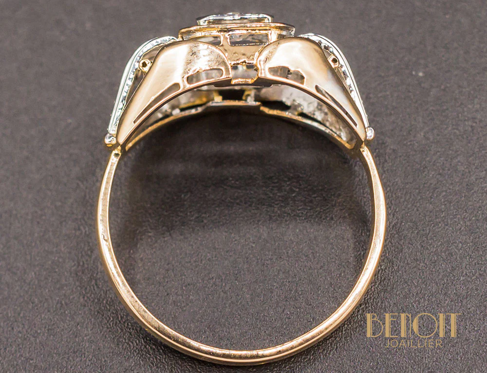 Bague Art Déco Diamant - Image 4