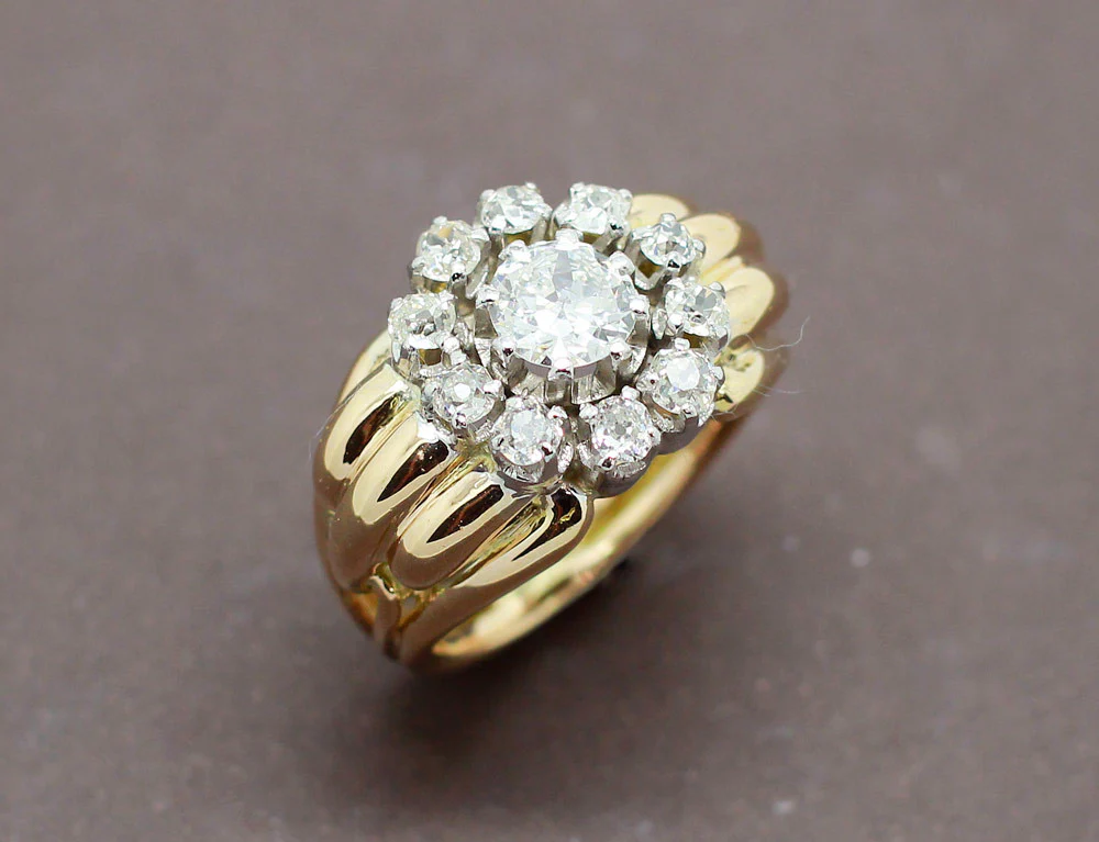 Bague 1950 Or et Diamants