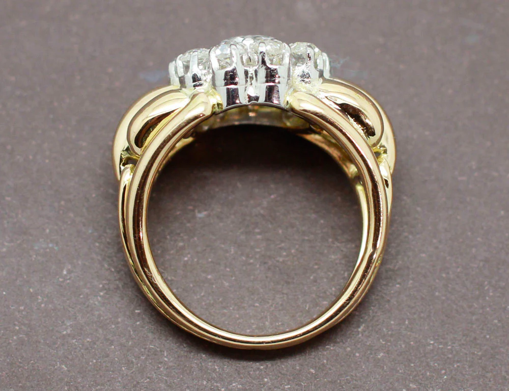 Bague 1950 Or et Diamants - Image 5