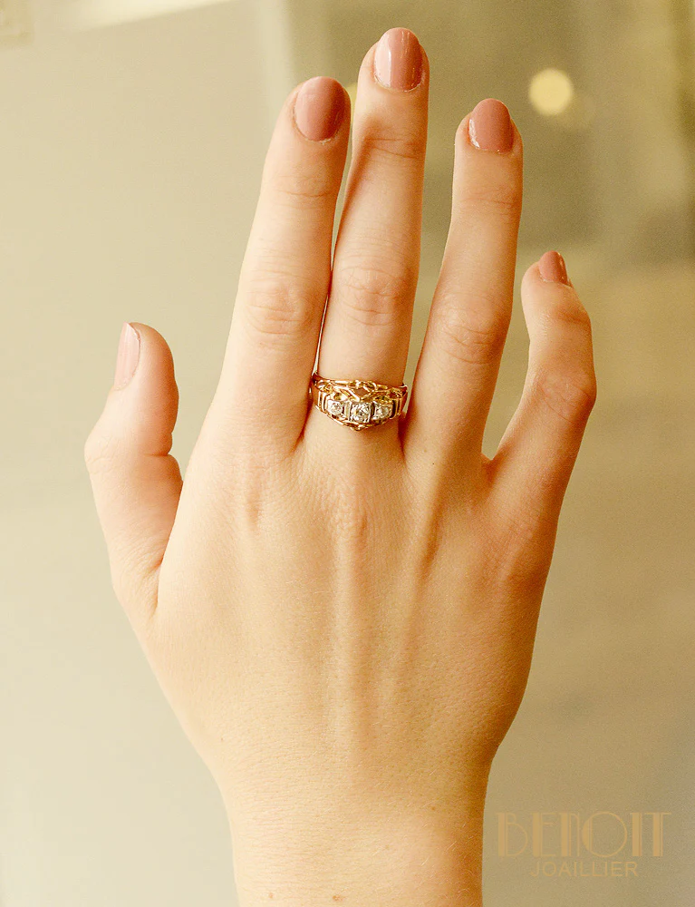 Bague 1950 Or et Diamants - Image 7