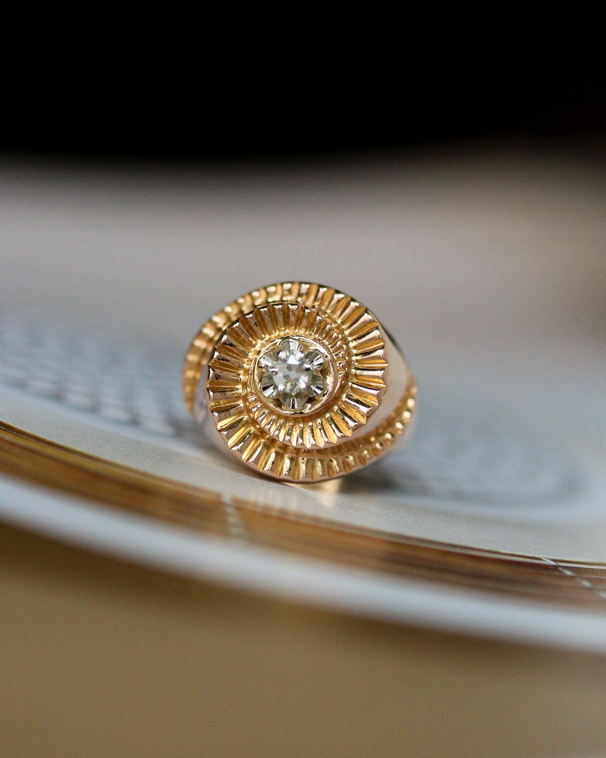 Bague 1950 Tourbillon Or et Diamant - Image 6