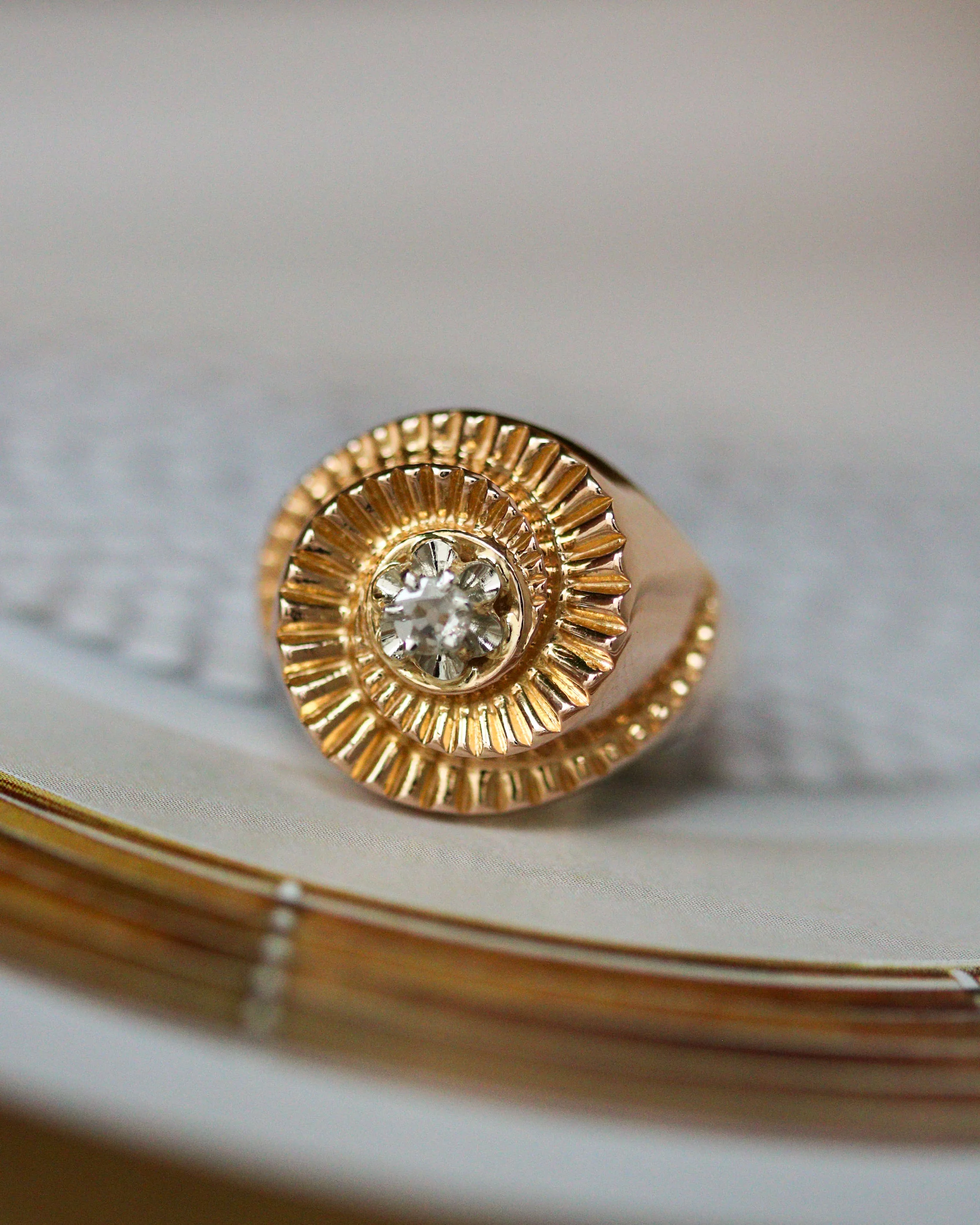 Bague 1950 Tourbillon Or et Diamant - Image 8