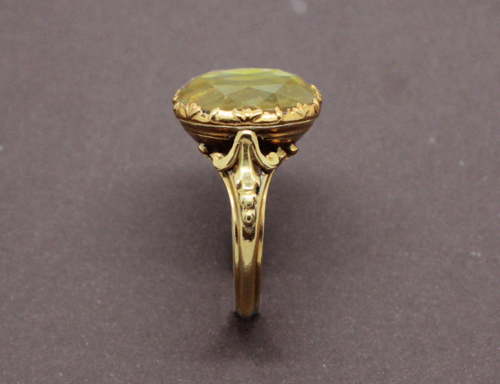 Bague 19e siècle Citrine et Or Jaune - Image 3