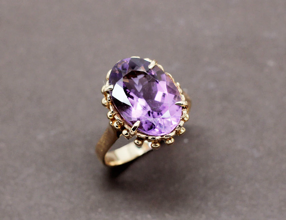 Bague Améthyste Or Jaune