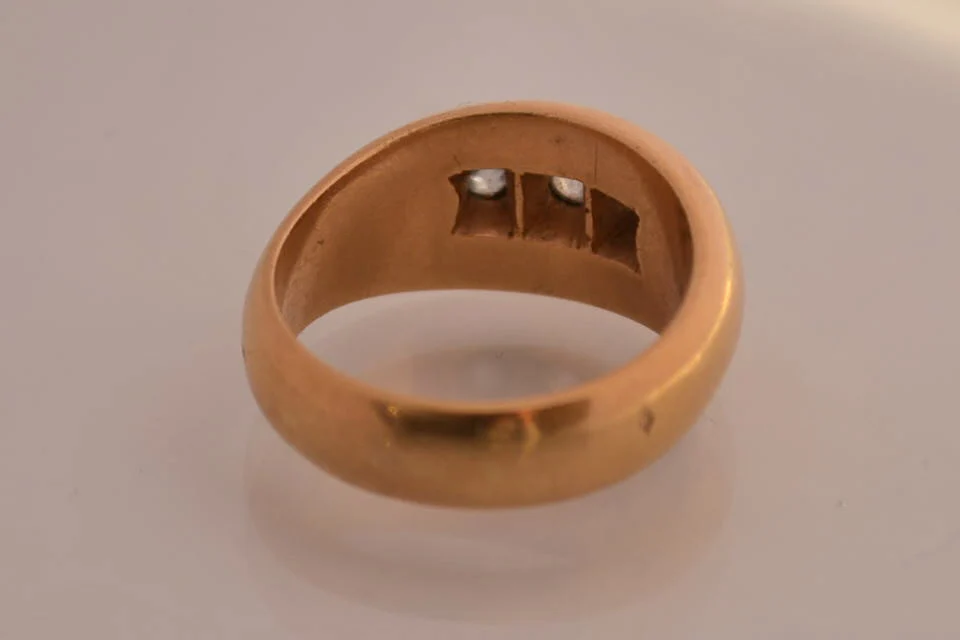 Bague Ancienne Jonc Diamant - Image 2