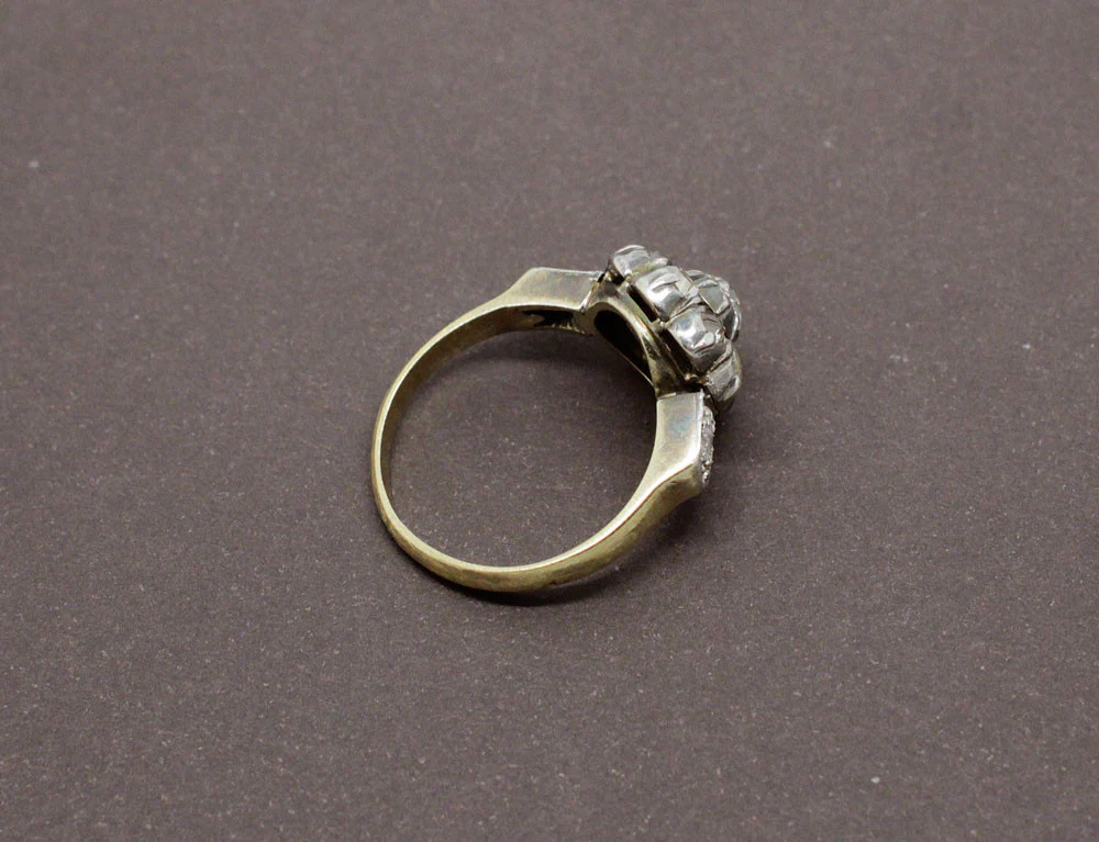 Bague Ancienne Marguerite Diamants - Image 3
