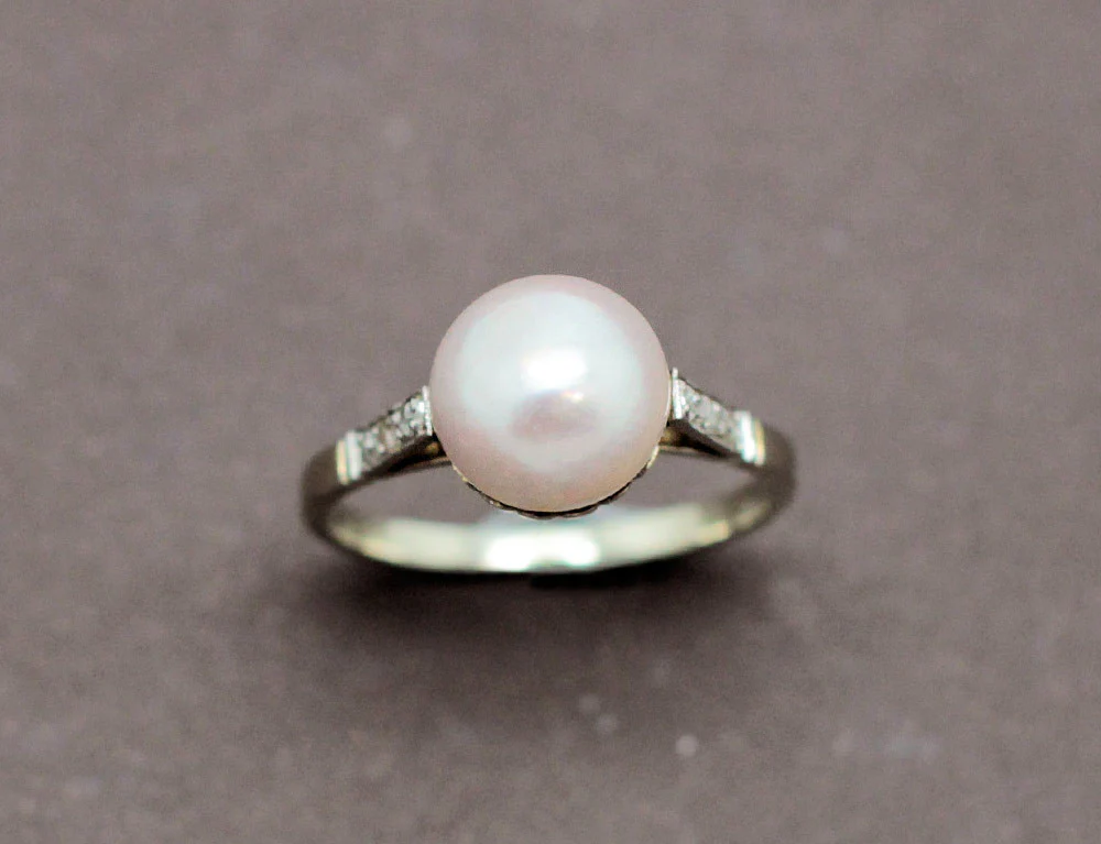 Bague Ancienne Perle Mabé - Image 2