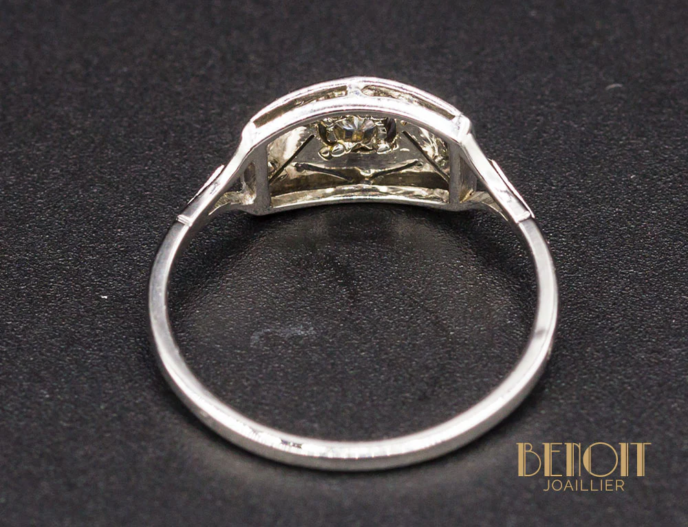 Bague Art Déco Diamant - Image 5