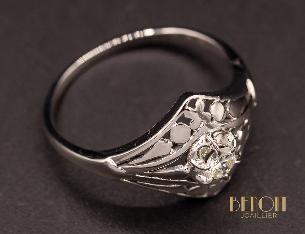 Bague Art Déco Diamant - Image 3