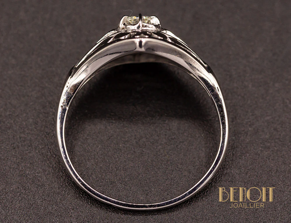 Bague Art Déco Diamant - Image 4