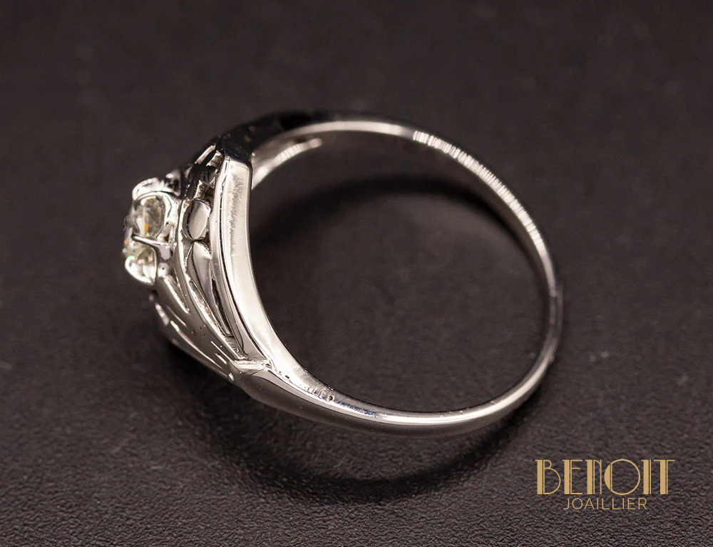 Bague Art Déco Diamant - Image 5