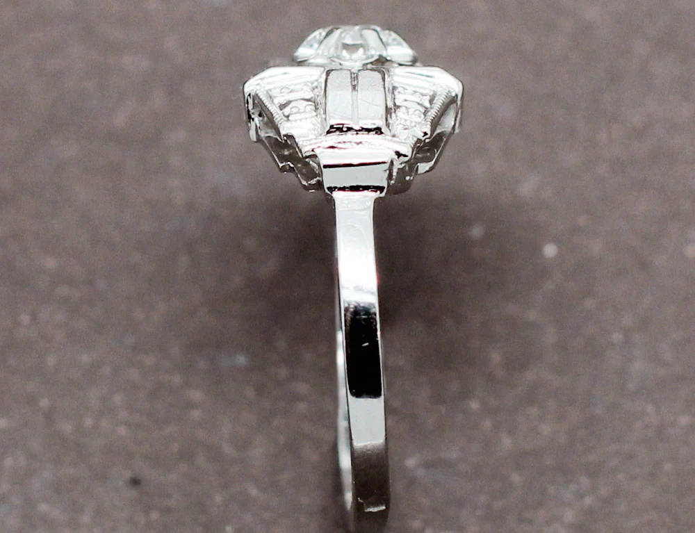 Bague Art Déco Diamant - Image 4