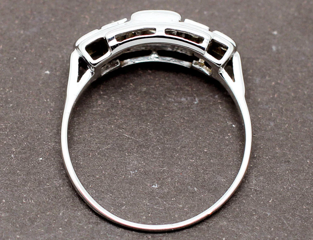 Bague Art Déco Diamants - Image 3