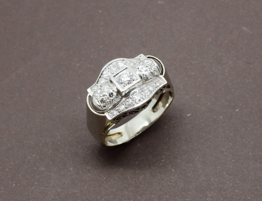 Bague Art Déco Diamants