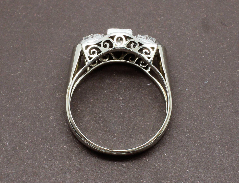 Bague Art Déco Diamants - Image 3