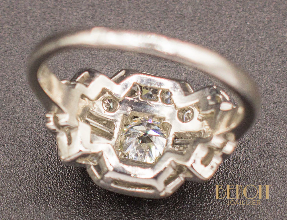Bague Art Déco Diamants - Image 6