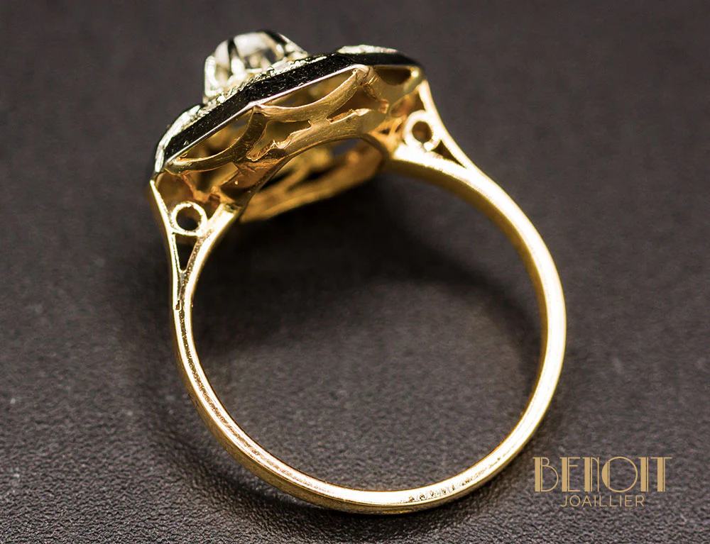 Bague Art Déco Diamants - Image 5