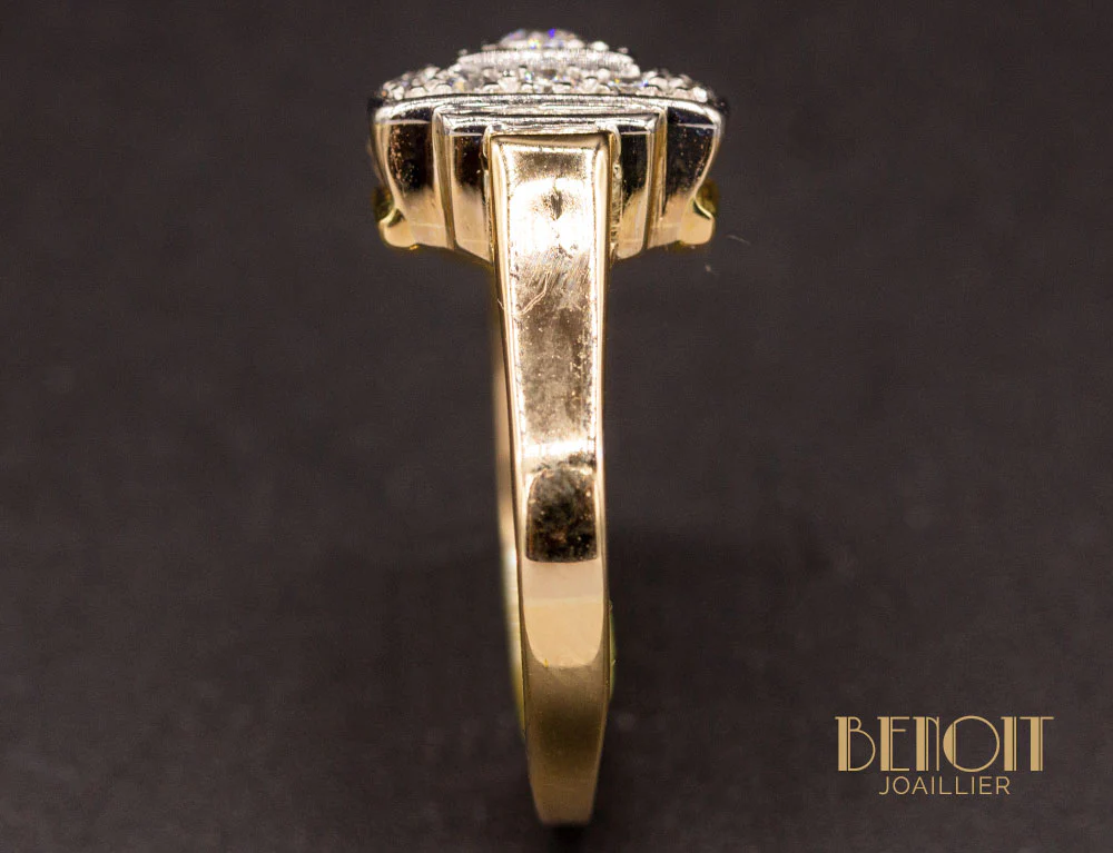 Bague Art Déco Diamants - Image 5