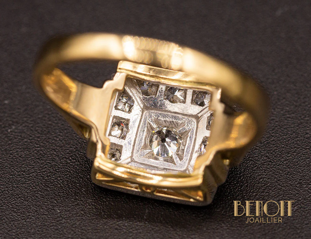 Bague Art Déco Diamants - Image 7