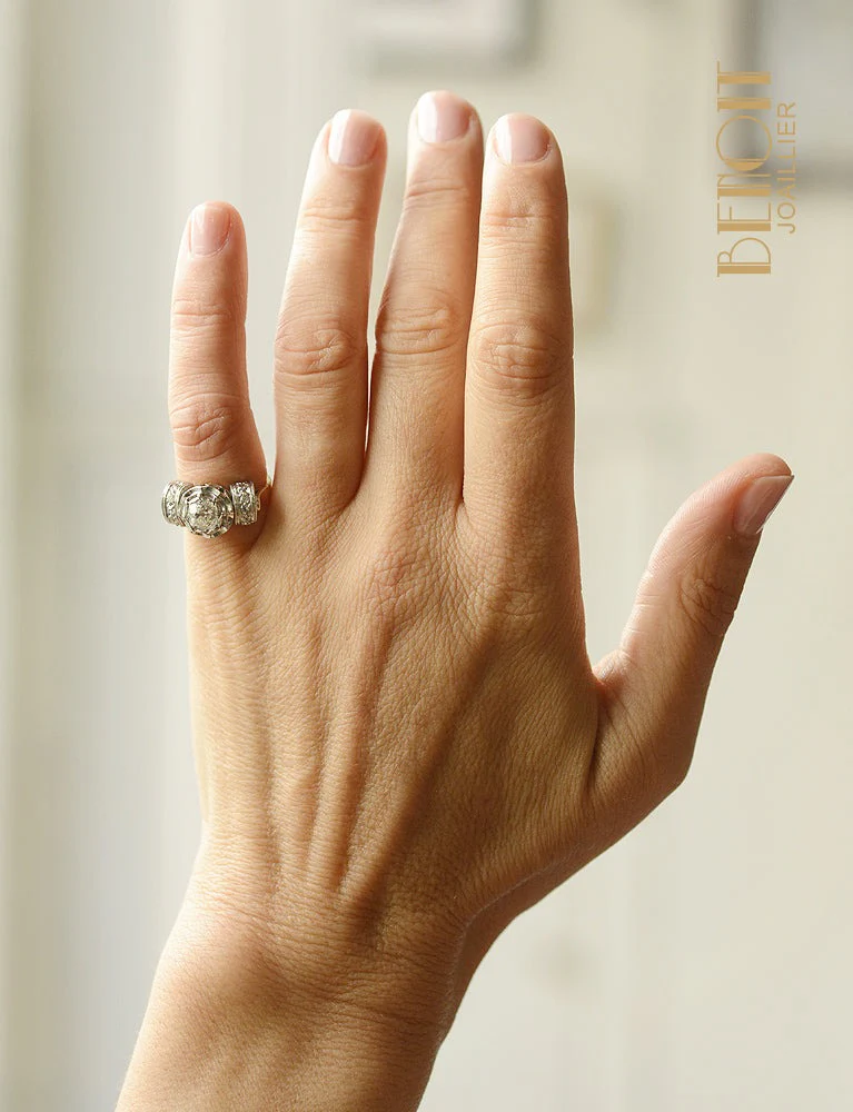 Bague Art Déco Diamants - Image 6
