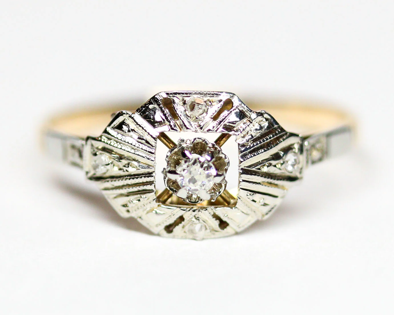 Bague Art Déco Diamants - Image 6