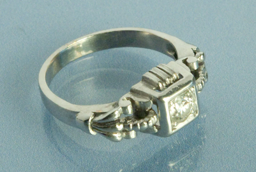 Bague Art déco Or et diamant - Image 4