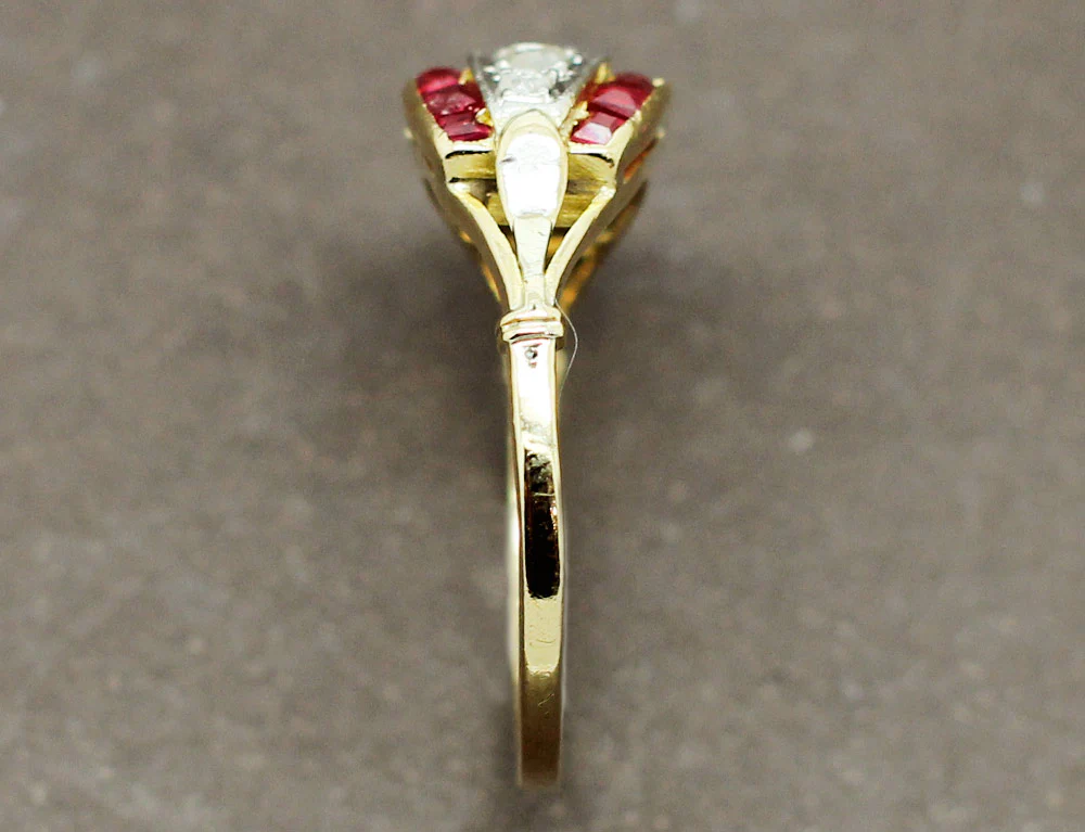 Bague Art Déco Verneuils Diamants - Image 4