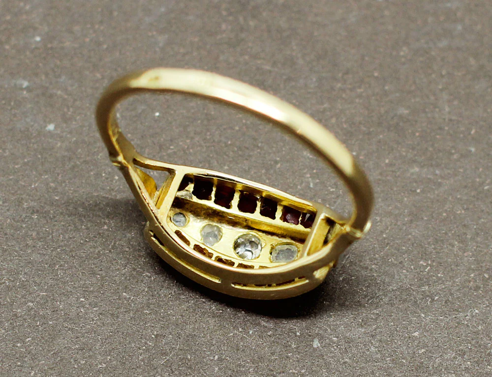Bague Art Déco Verneuils Diamants - Image 6