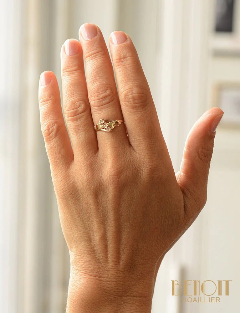 Bague Art Nouveau Vigne - Image 5