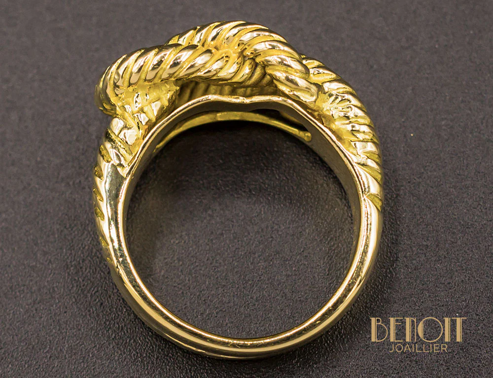 Bague "Audierne" Hermes Or Jaune - Image 5