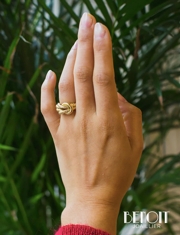 Bague "Audierne" Hermes Or Jaune - Image 9