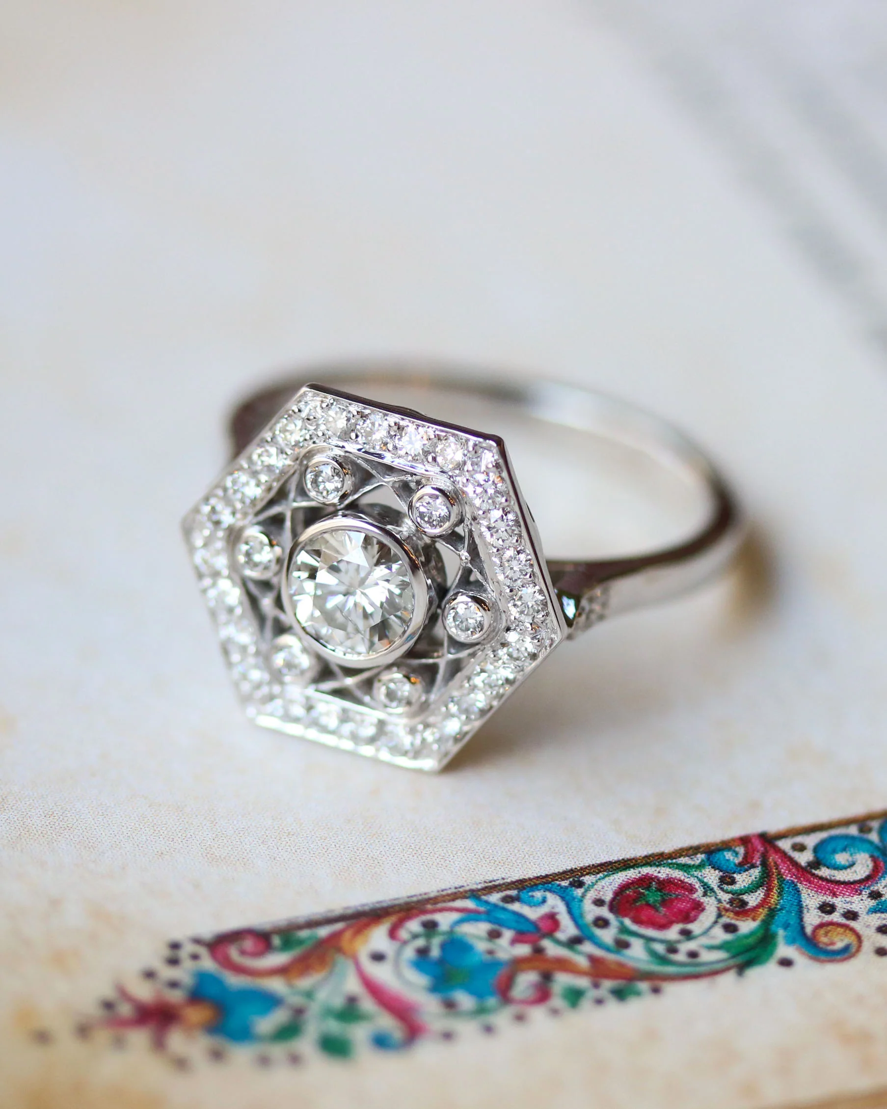 Bague Benoit Joaillier "Hexagone Diamants" - Image 5